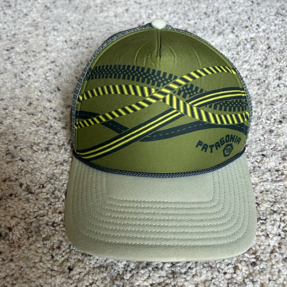 Patagonia Gear Sling Stripe Interstate Mesh Foam Trucker Rope SnapBack